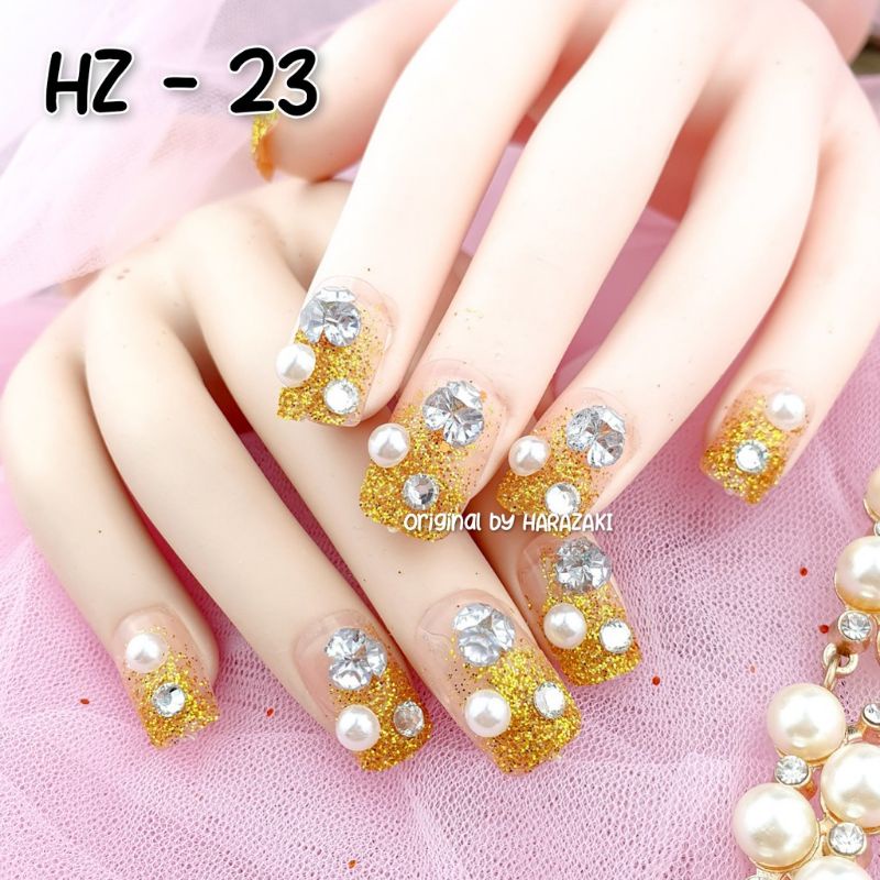 Kuku Palsu 3D / Shining Bride Fake Nails / Nail Art