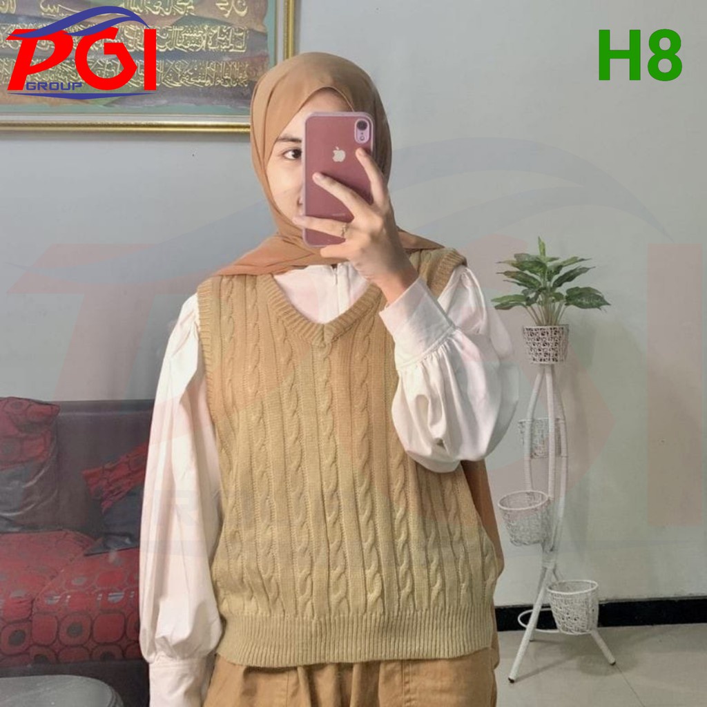 H ( H8 ) ROMPI CABLE / VEST RAJUT / OUTERWEAR KOREA / RAJUT PREMIUM KUALITAS TERBAIK