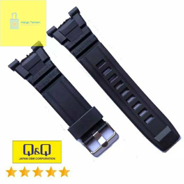 TALI JAM TANGAN QQ Q&Q M124 RUBBER STRAP TALI JAM QNQ M-124 M 124
