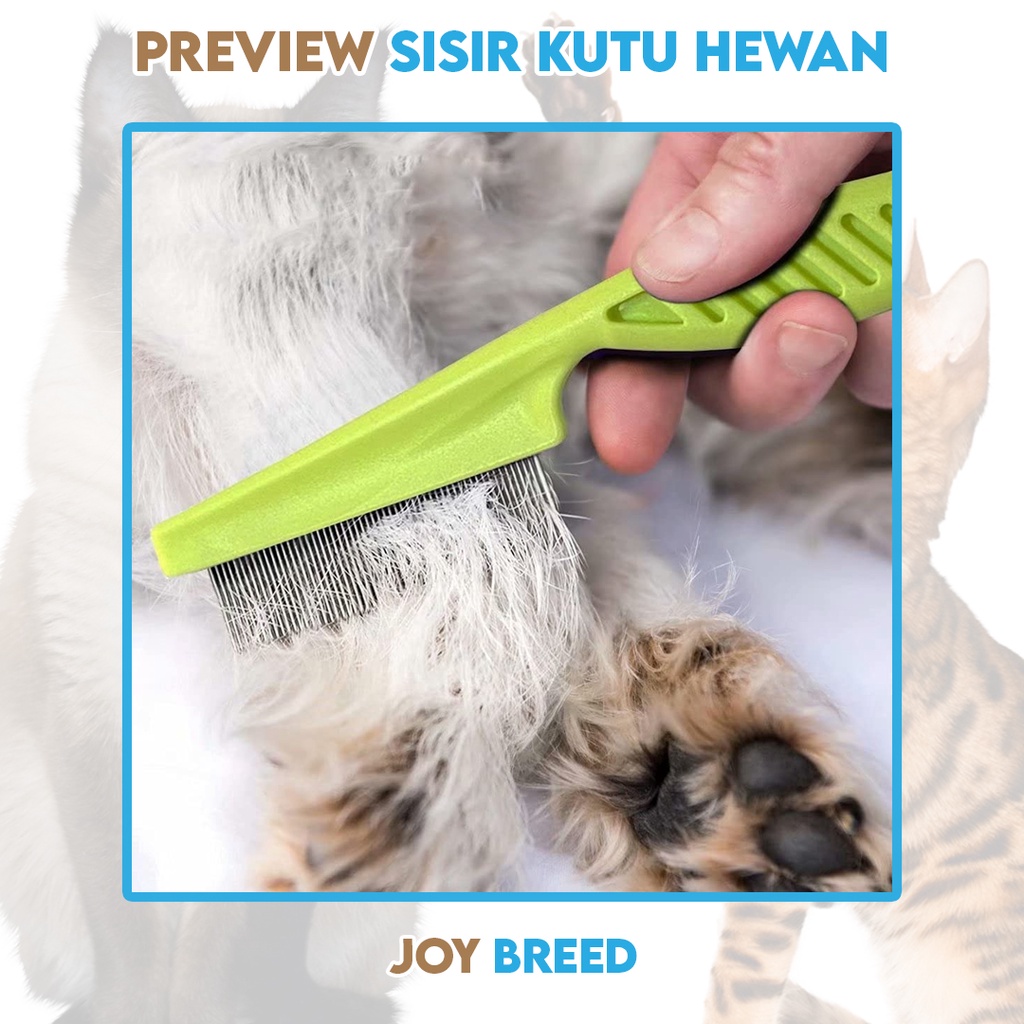 SISIR KUTU BULU HEWAN SIKAT KUCING ANJING SISIR SERIT ANTI KUTU