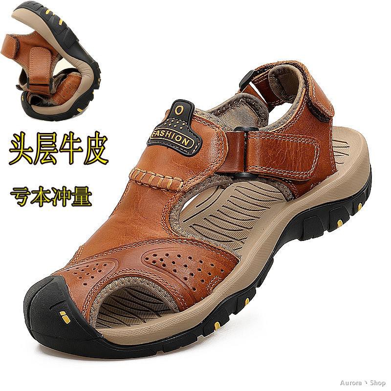Sepatu Sandal  Model Hollow Bahan Kulit  Sapi Asli  Untuk 