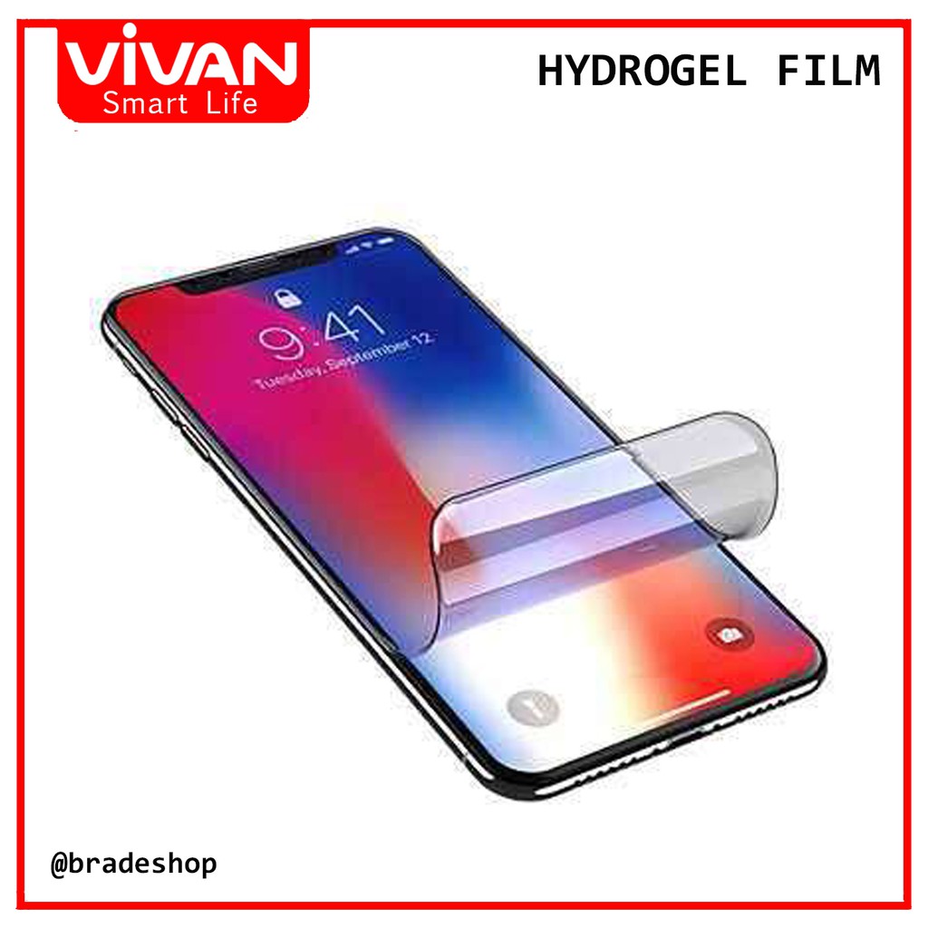 Anti Gores Hydrogel Vivan All Tipe Bening - Anti Glare - Anti Blue Light Infinix Oppo Vivo Apple dll