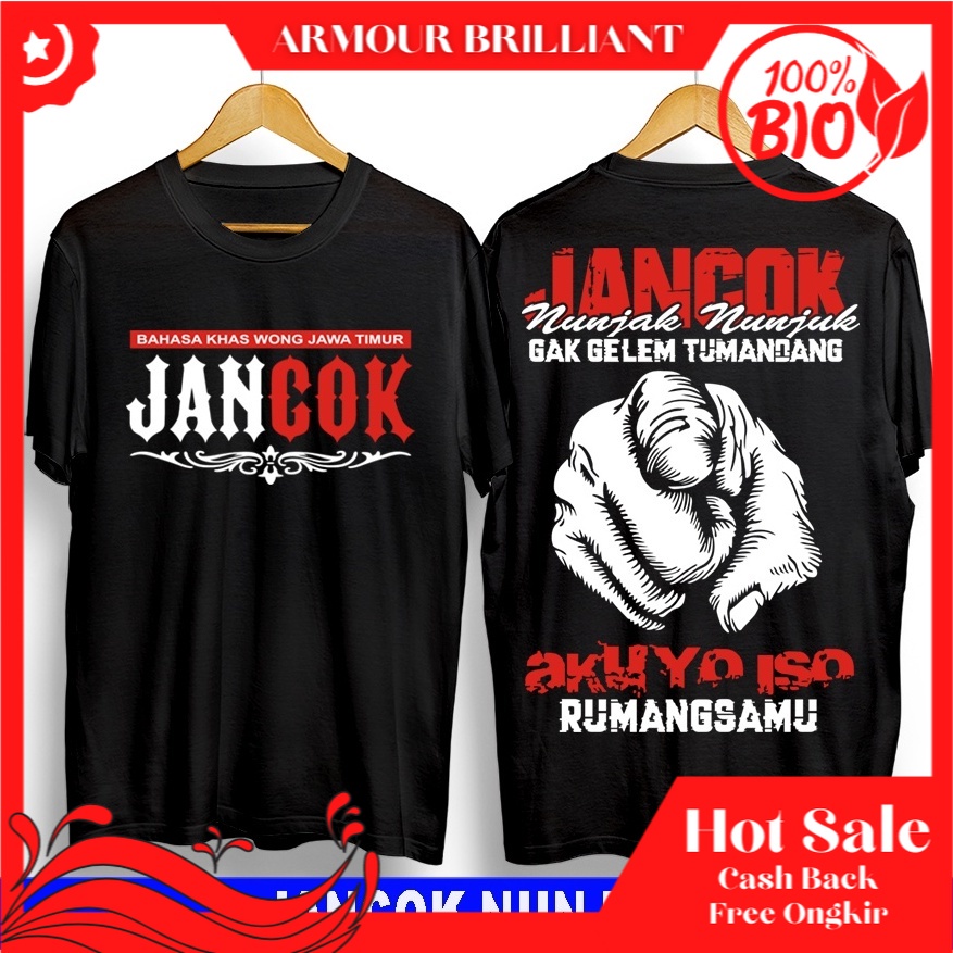 KAOS PRIA/KAOS KATA KATA JAWA/JANCOK 7 BOJOMU/OUTDOOR/KAOS SAMURAI/KAOS SABLON/KAOS KARAKTER/KAOS BE