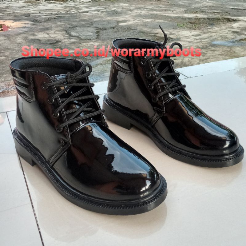 sepatu pdh tni polri Ukuran indonesia  terbaru by wor army boots