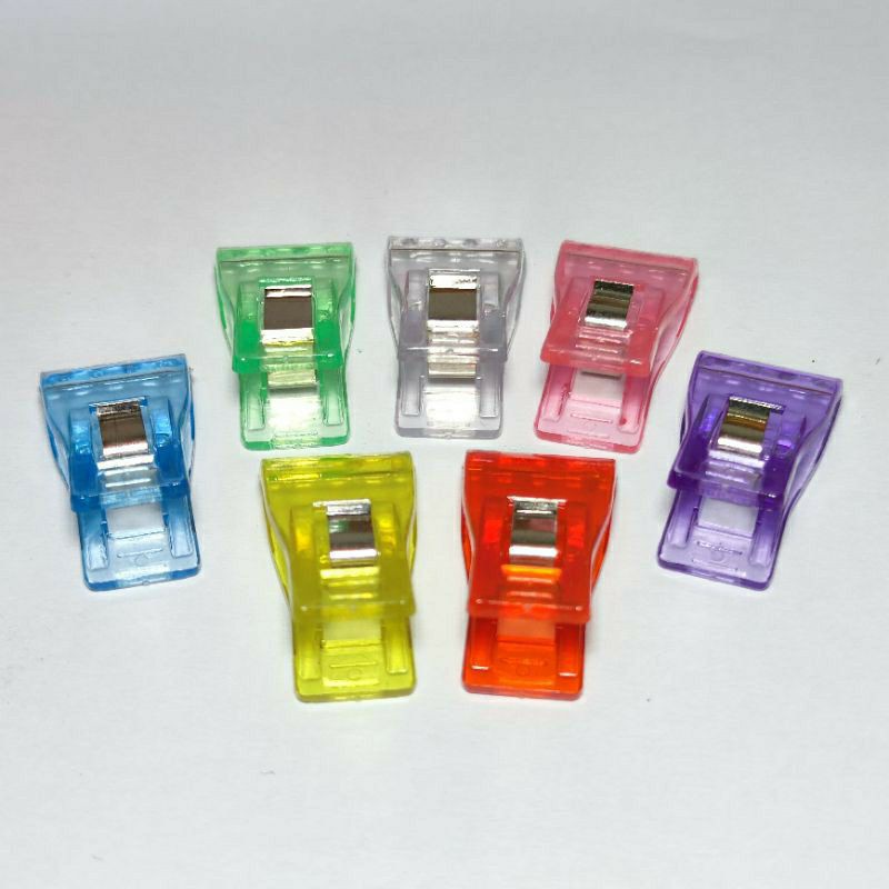 Penjepit Plastik / Klip Pembatas / Klip Plastik PVC + Metal