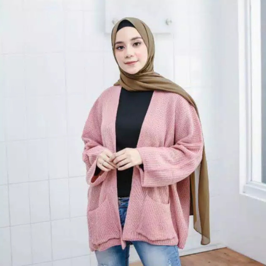Cardigan / LOOCY / Oversize Cardy / Atasan Cardy Rajut / Outwear / Kardigan Wanita-3