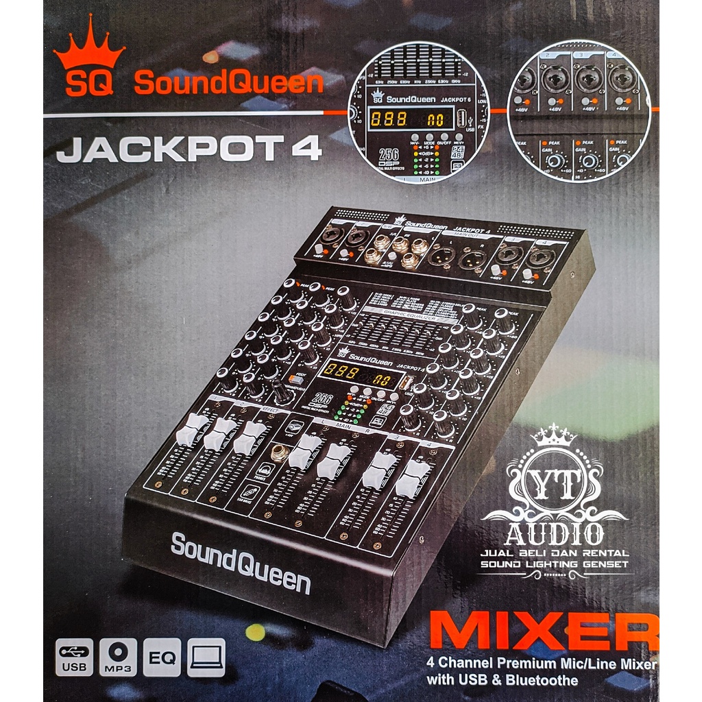 MIXER SOUNDQUEEN JACKPOT 4 ORIGINAL TERBARU