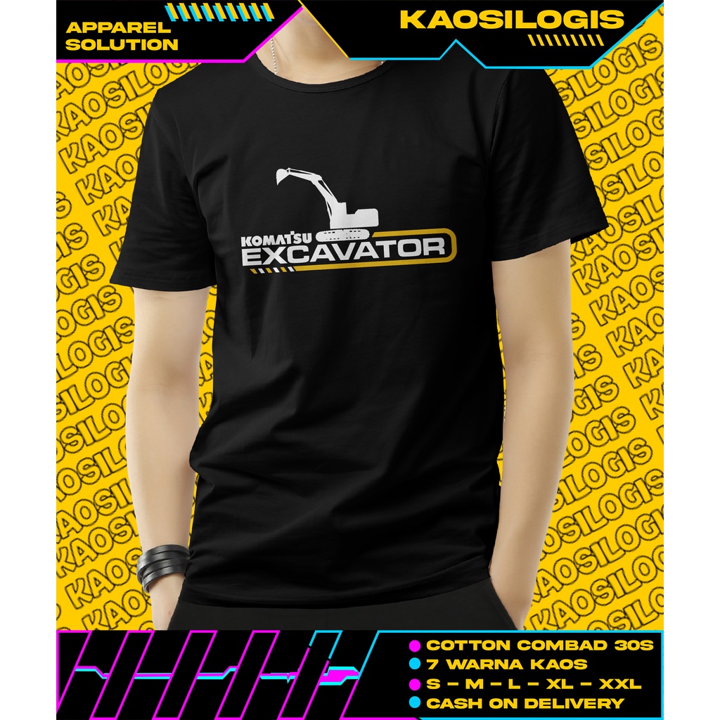 Kaos Excavator Komatsu - Kaosilogis