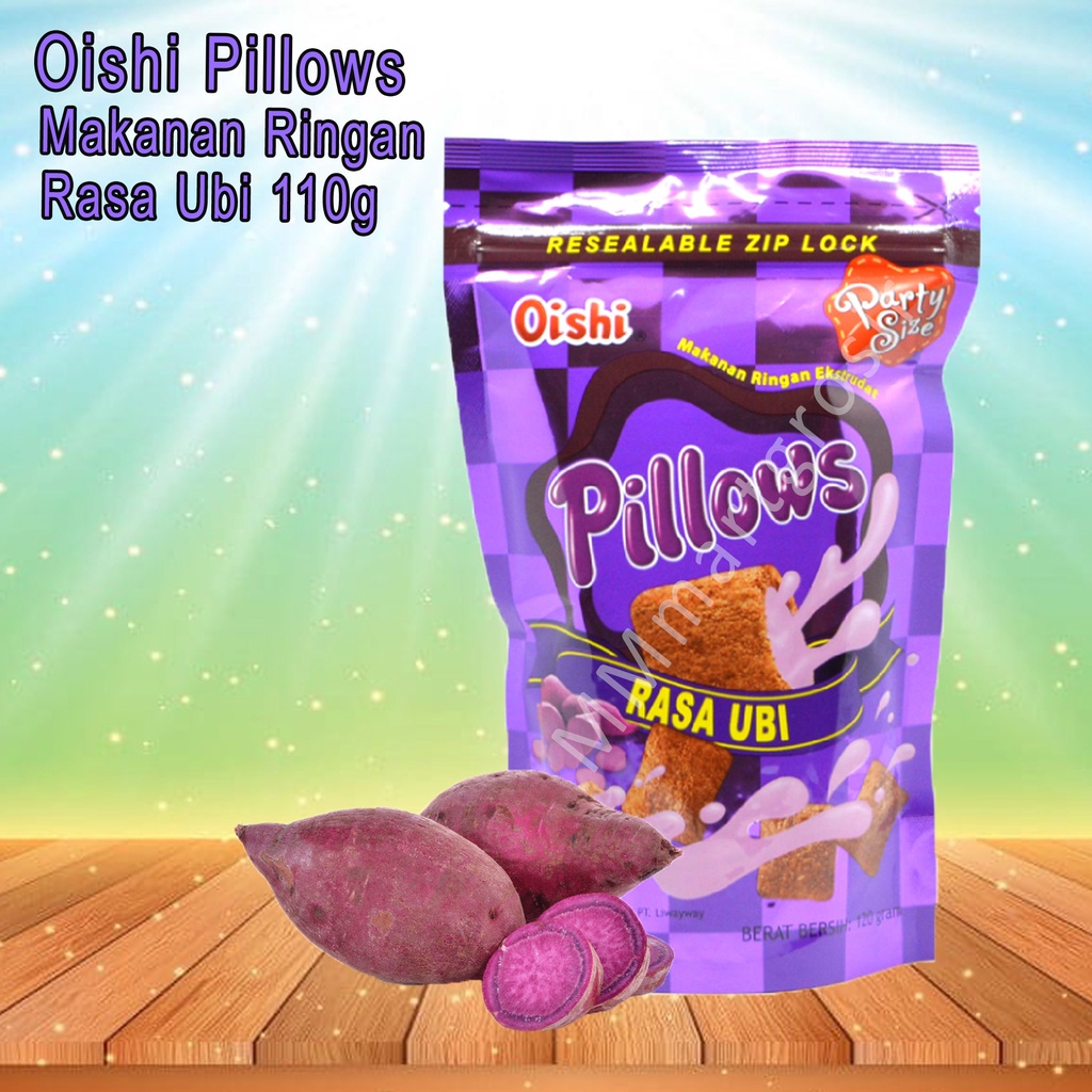 SNACK OISHI PILLOWS RASA UBI 100g