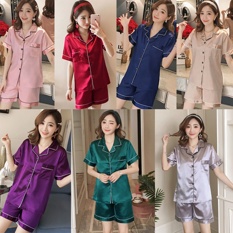 Baju tidur piyama wanita bahan import murah seserahan sleepwear BTB005 import