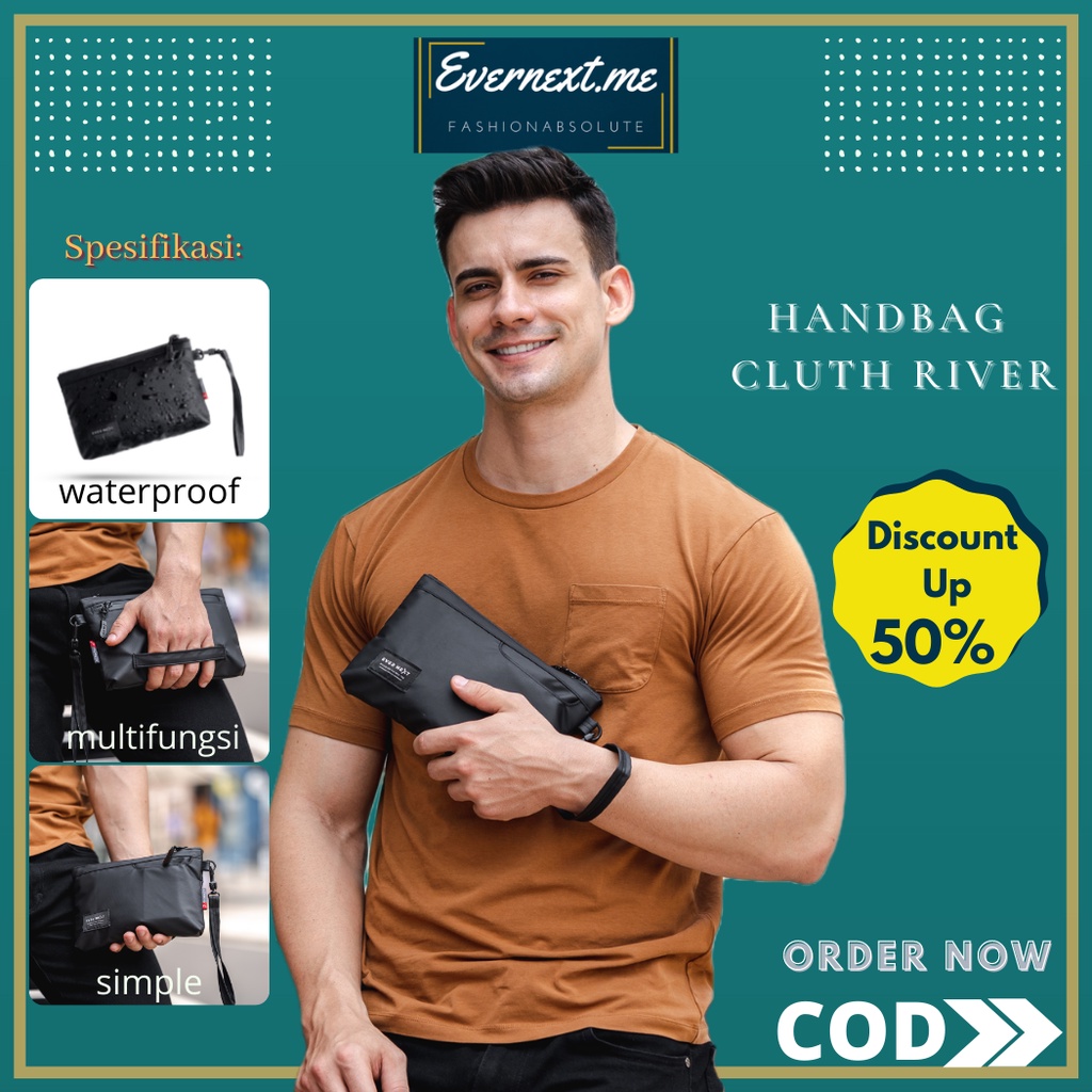 CLUTCH BAG HANBAG TAS TANGAN POUCH BAG TAS JINJING KECIL WATERPROOF ANTI AIR PRIA WANITA TAS KECIL C