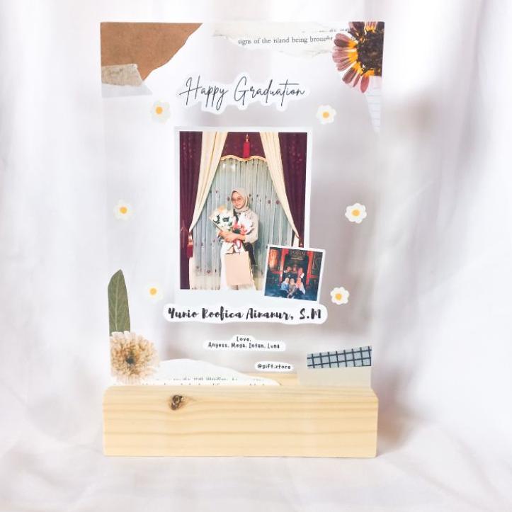 

limited STOCK!ACRYLIC GIFT CUSTOM +BOX PITA (SEHARI JADI)|SQ9