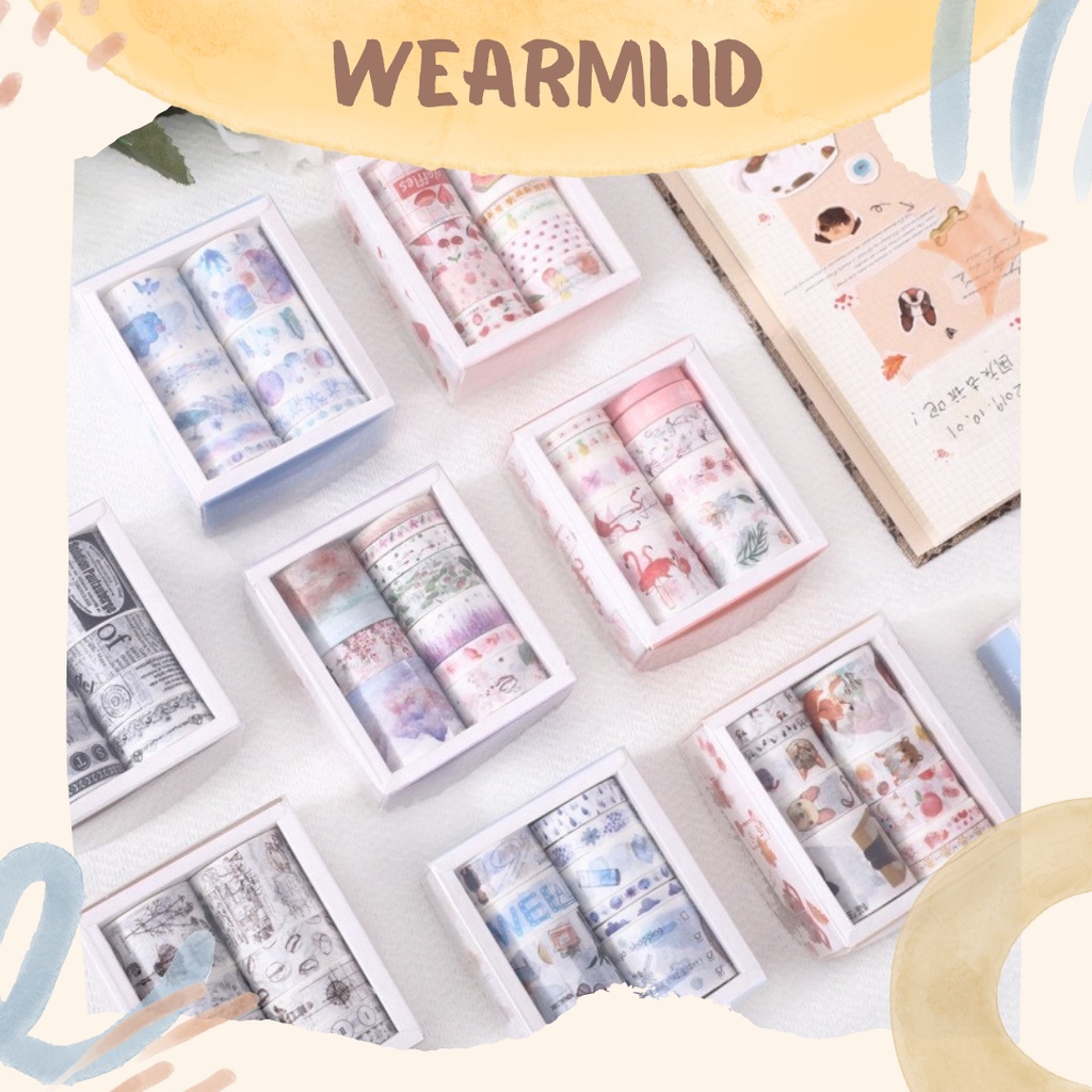 

10 roll Washi Tape Cartoon 3 size Masking Box Scrapbook Bujo Jurnal DIY- w29