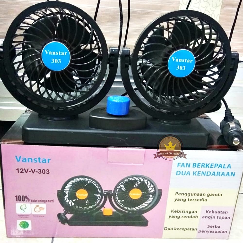 Kipas Angin Mobil Double Fan