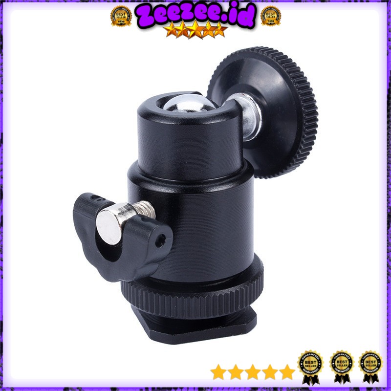 Ball Head Kamera Hot Shoe 1/4 - QM3621 - Black OMCSDHBK