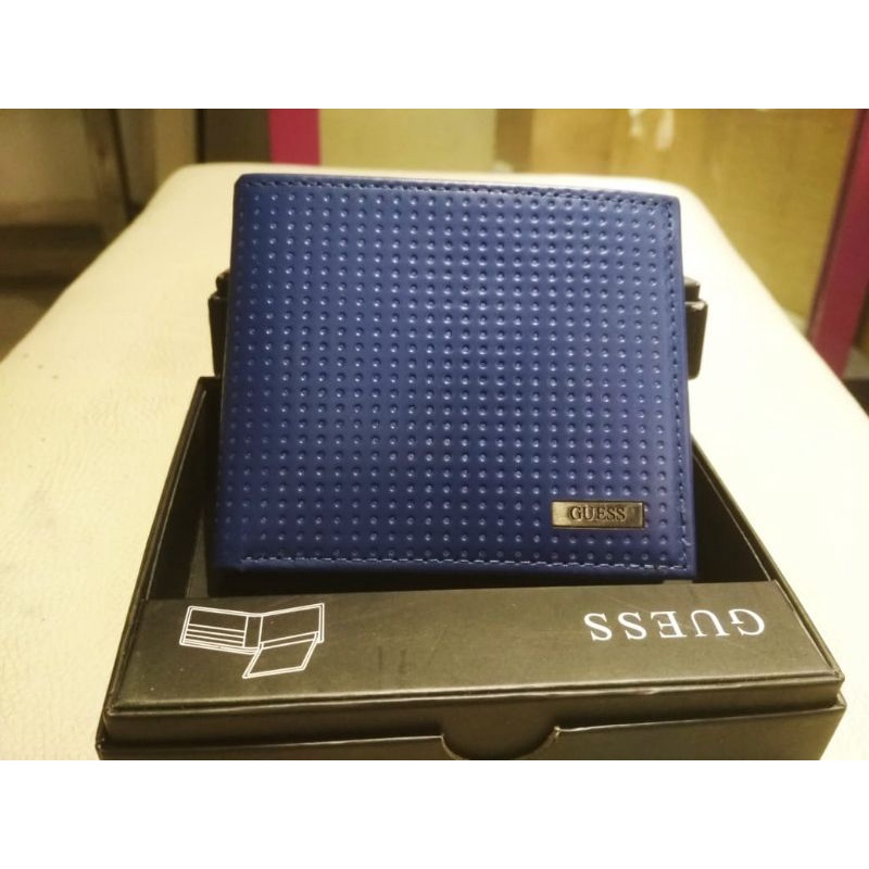 Dompet Guess Pria Original Blue