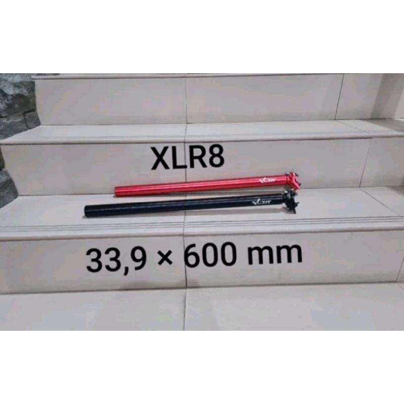 seatpost sepeda lipat Xlr8 33.9 x 600 mm. tiang saddle seli 60 cm bahan alloy