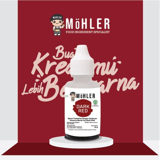 MOHLER Coloring Dark Red (KLIK KOMBO HEMAT UNTUK BELI 1 GRATIS 1)