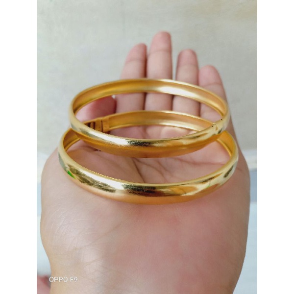 gelang Bangkok tembaga lapis emas 22karat