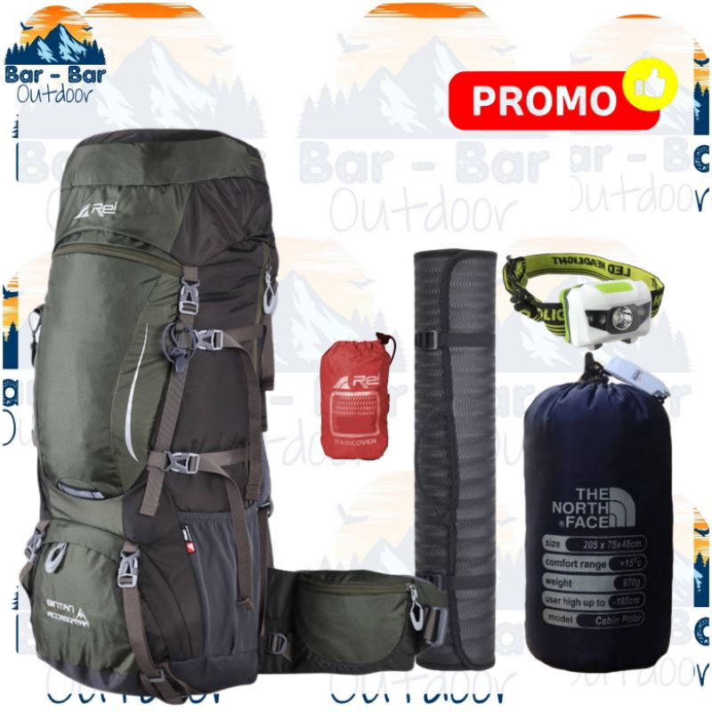 Paket Pendakian Tas Gunung Tas Outdoor Carrier Arei Rei Bintan 60+5L