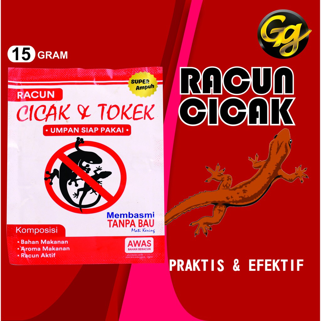 Racun Cicak Dan Tokek/toke-pembasmi Super Ampuh.umpan Siap Saji/pakai.