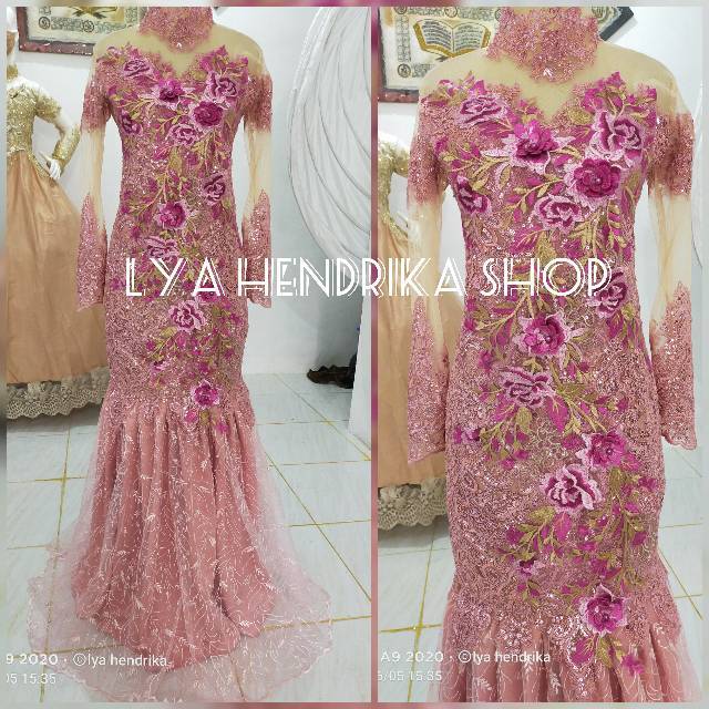 Baju pengantin/prewedding/penyanyi duyung gold 3D