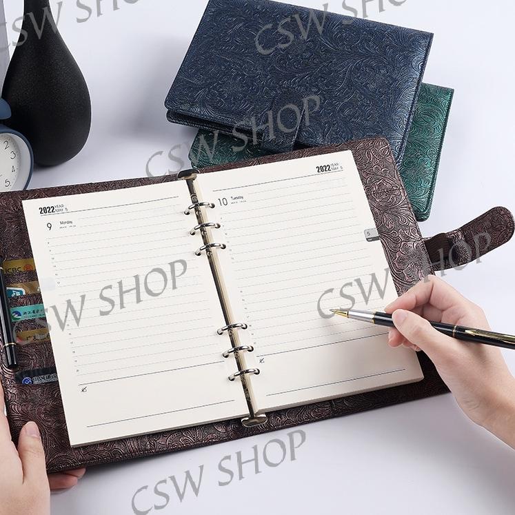 

Paling Diminati! Macaron PU Leather Notebook Binder A5 Album Binder 6 Lubang