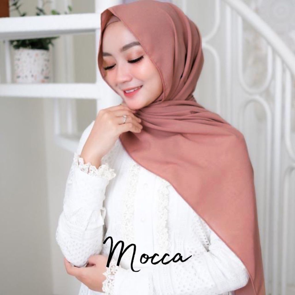 [COD] JILBAB PASHMINA SABYAN / DIAMOND STRECH / BAYAR DITEMPAT / HIJAB PASHMINA / KERUDUNG NYAMAN-Sabyan Mocca