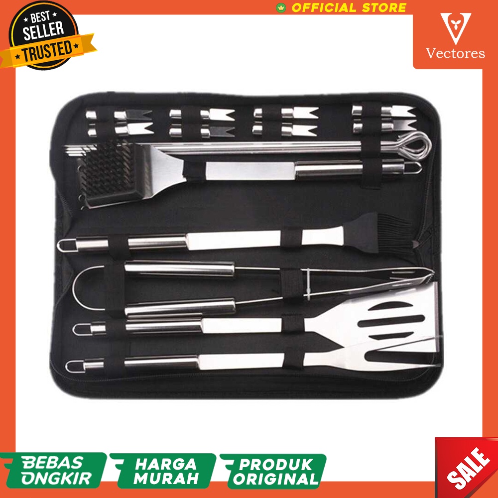 Alat Set Peralatan Masak BBQ Barberque Grilling Tools Griller Original