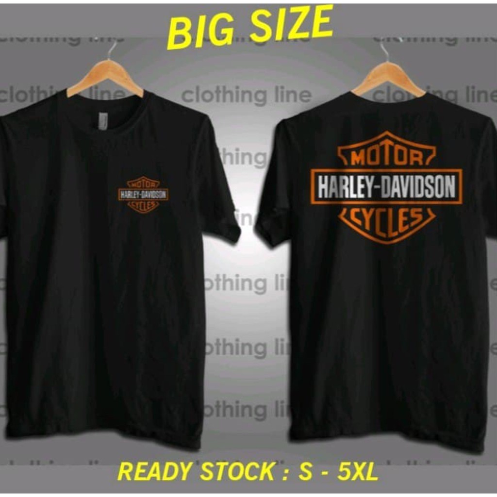 Kaos Motor Harley Davidson Big Size Jumbo