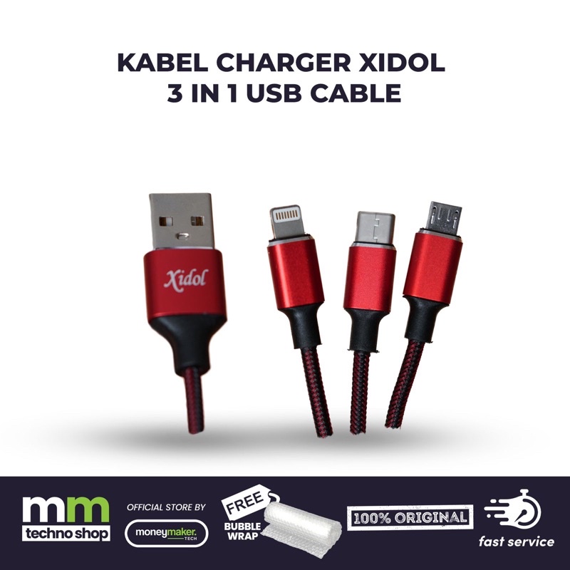 USB CABLE XIDOL 3 IN 1