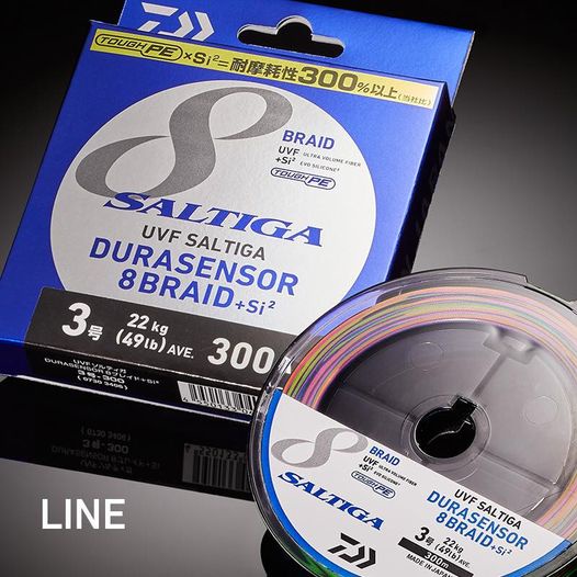 SENAR PANCING | BENANG PE | DAIWA 2020 UVF SALTIGA DURASENSOR 8 BRAID + Si2 400 METER