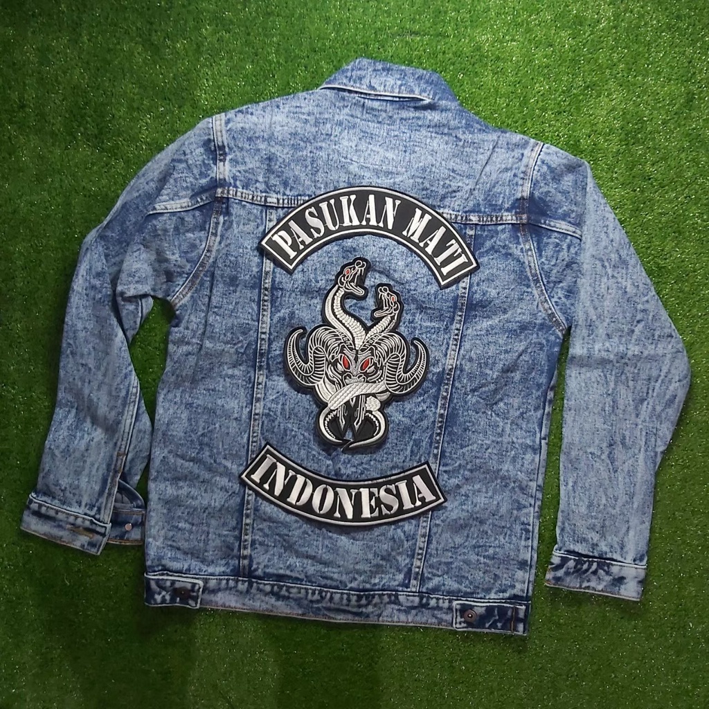 Grosir Backpatch Bordir Jahit Satu Paket patch keren (Patch Punggung) Zinbons_denim