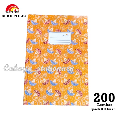 

BUKU TULIS / BUKU FOLIO / BUKU HARD COVER PAPERLINE 200 LEMBAR