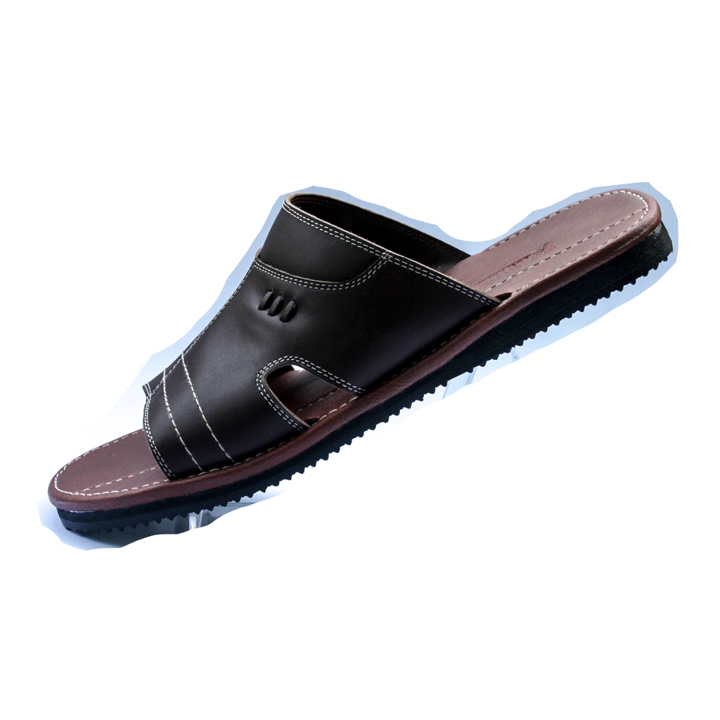 Sandal Slop Pria Kulit Asli Rasheda Gr 41 Sendal Slide