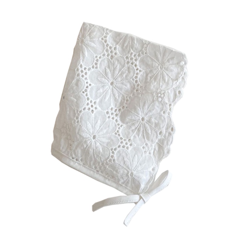 Gro Topi Bayi Perempuan Hiasan Bunga Ruffle Bahan Katun