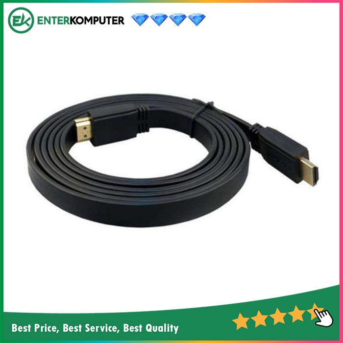 Kabel HDMI To HDMI V1.4 Flat Version 5 Meter