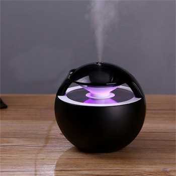 Diffuser Aromatherapy Essential Oil / Air Humidifier / Pelembab Ruangan-HITAM-ELF