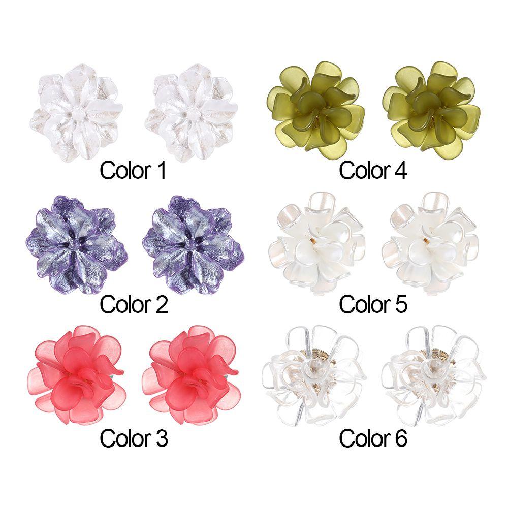 R-flower Flower Anting Kepribadian Trendi Paduan Stud