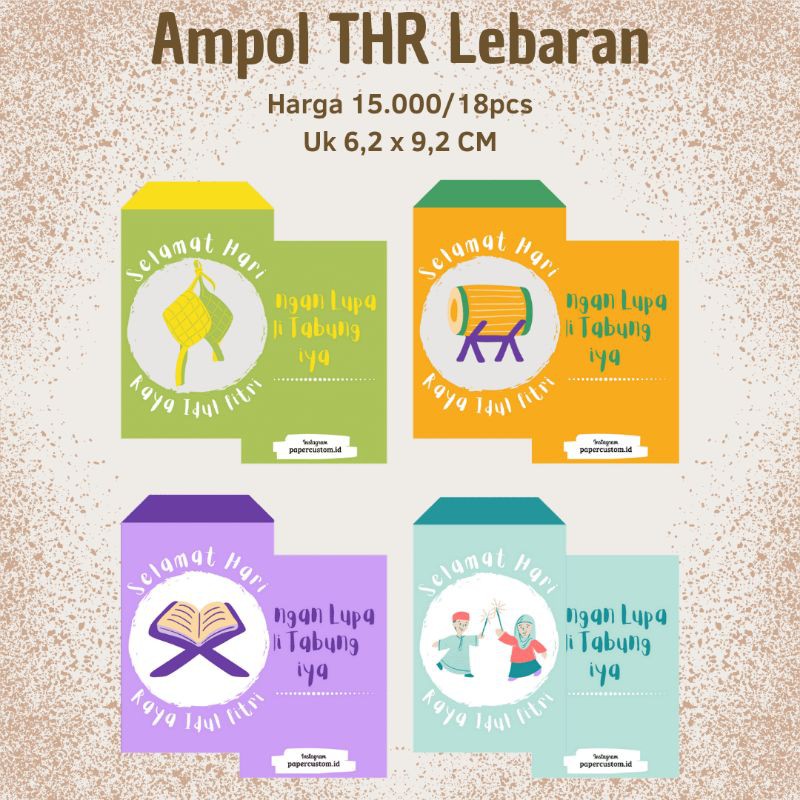 

AMPLOP ANGPOU, AMPLOP THR, AMPLOP LEBARAN, AMPLOP CUSTOM