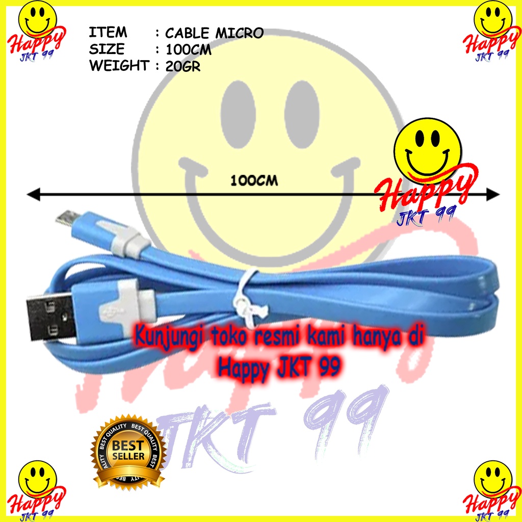 [ HAPPY JKT 99 ] KABEL DATA CHARGER MICRO USB