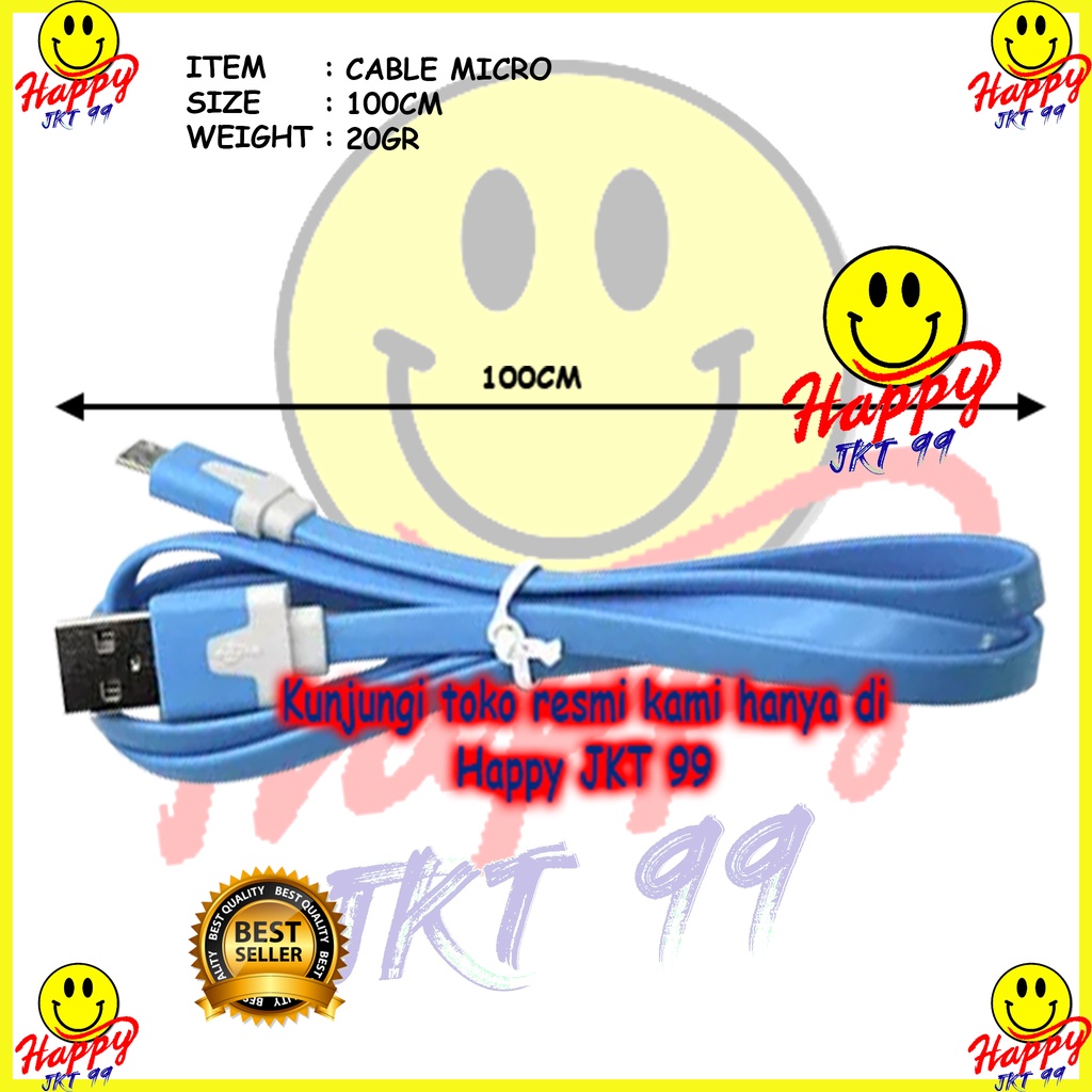 [ HAPPY JKT 99 ] KABEL DATA CHARGER MICRO USB ORIGINAL