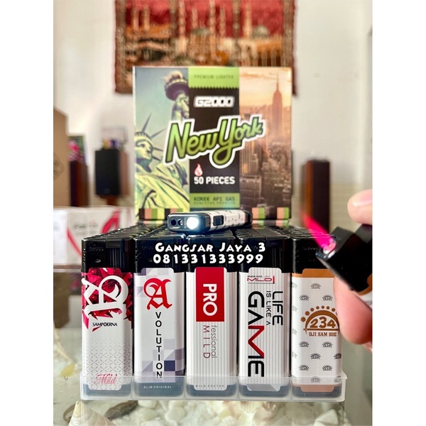 korek bara senter New York bisa isi ulang 50pc