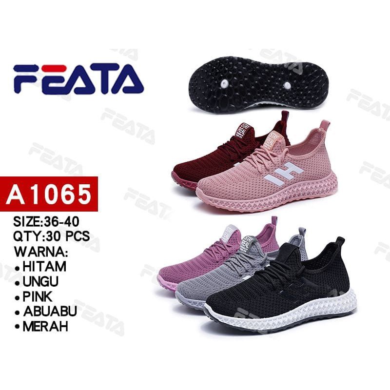 Sepatu wanita sneakers import korea version Feata A 1065 anti selip WAJIB BACA DESKRIPSI...!!!!!!