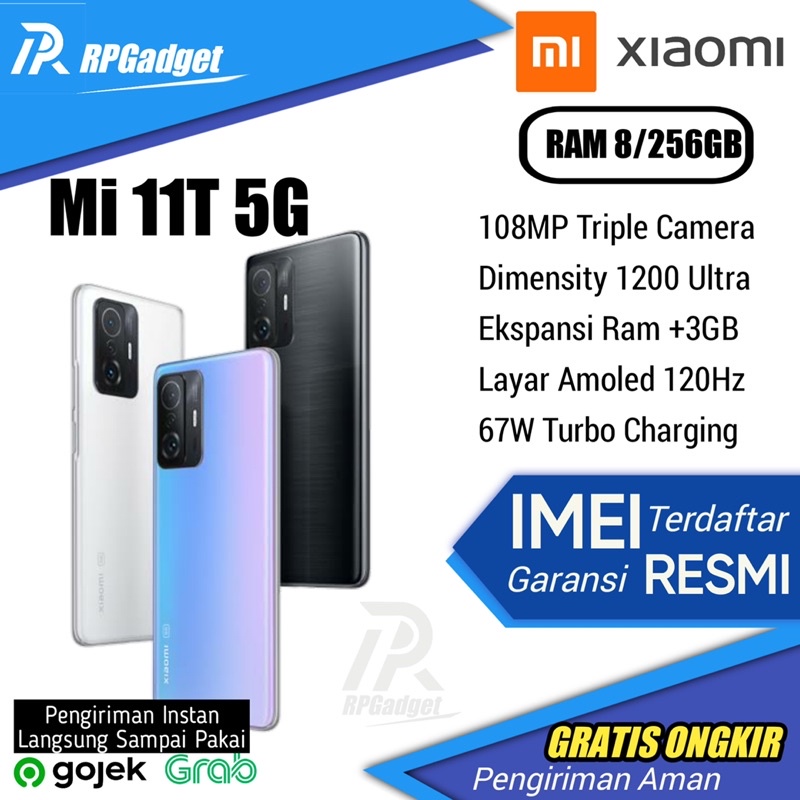 Xiaomi Mi 11T 5G 8/256GB Garansi Resmi Xiaomi Indonesia