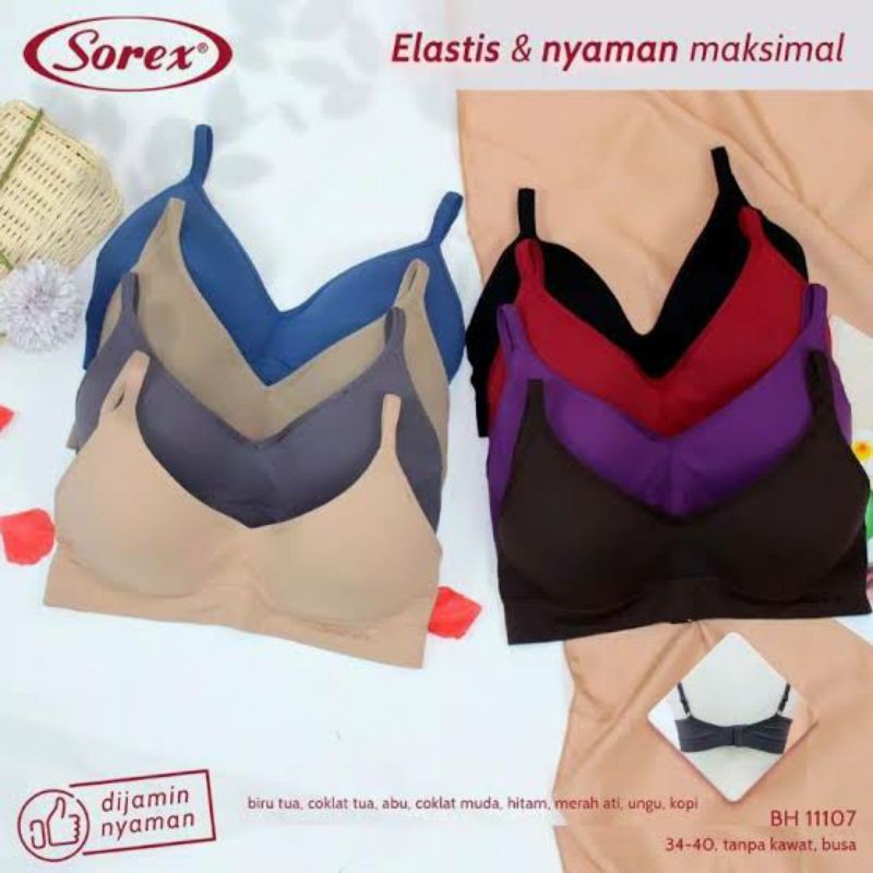 Sorex bra bh biasa 11107 11108 busa kawat dan tanpa kawat