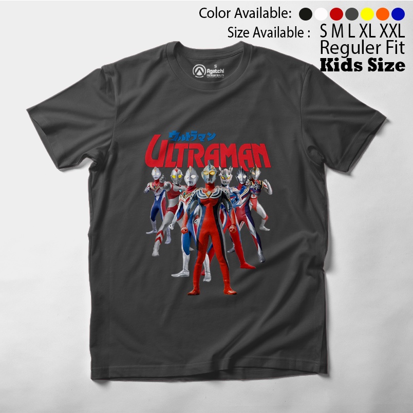 Baju Kaos Atasan Anak Laki-Laki Agatchi Motif Ultraman