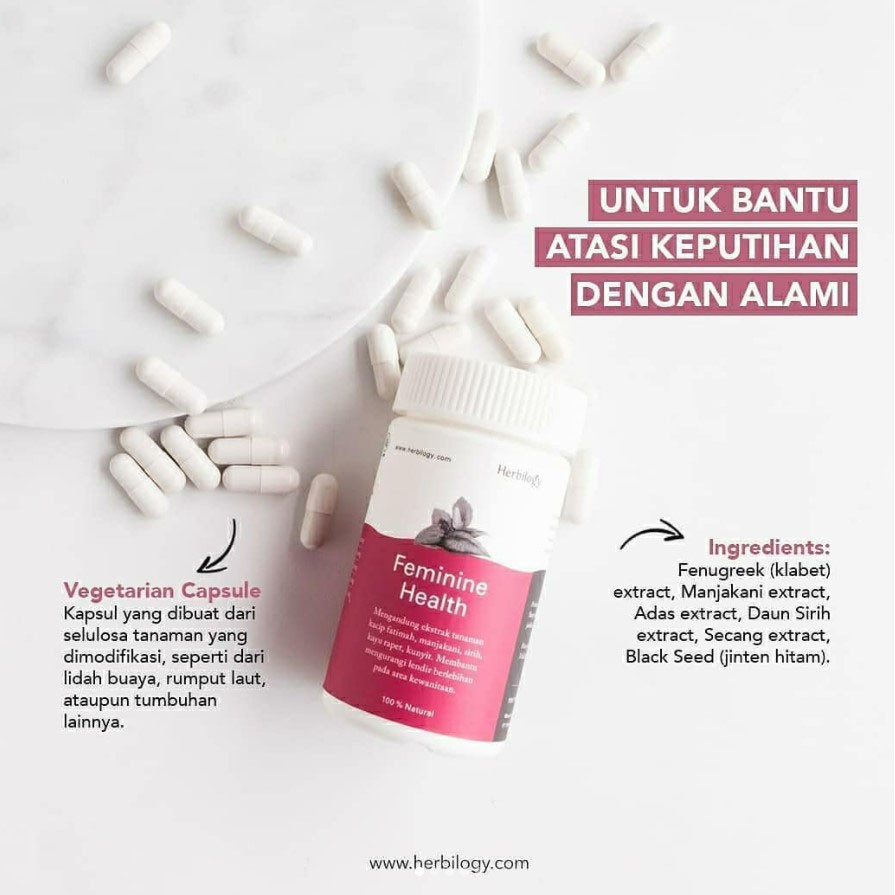 Herbilogy Feminine Health - Keputihan 60 capsule