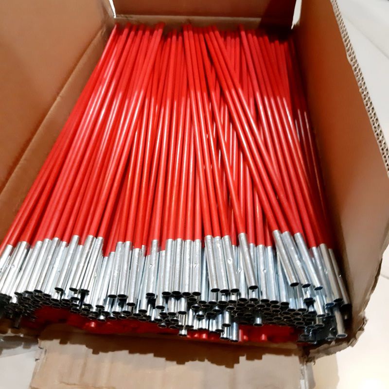 Frame tenda fiber ukuran 9,5 mm untuk tenda camping kapasitas 6 orang