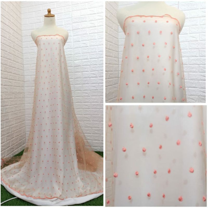 Organza Dot Mutiara